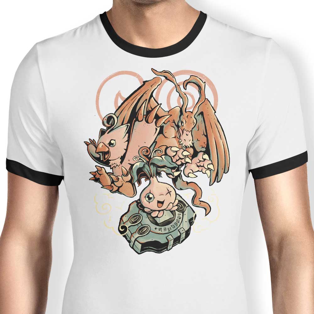 Digital Bird Evolution - Ringer T-Shirt Hoodie, Sweatshirt | CiraTrend.com (Image 1)