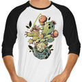 Digital Cactus Evolution - 3/4 Sleeve Raglan T-Shirt Hoodie, Sweatshirt | CiraTrend.com (Image 1)