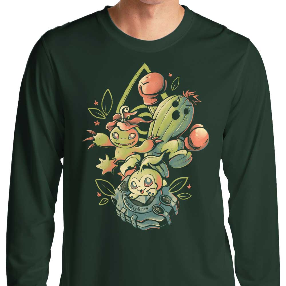 Digital Cactus Evolution - Long Sleeve T-Shirt Hoodie, Sweatshirt | CiraTrend.com (Image 3)