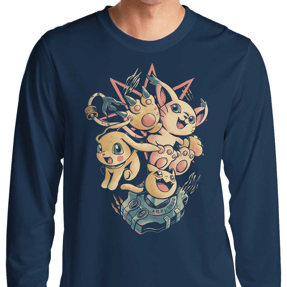 Digital Cat Evolution - Long Sleeve T-Shirt Hoodie, Sweatshirt | CiraTrend.com (Image 3)