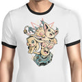 Digital Cat Evolution - Ringer T-Shirt Hoodie, Sweatshirt | CiraTrend.com (Image 1)