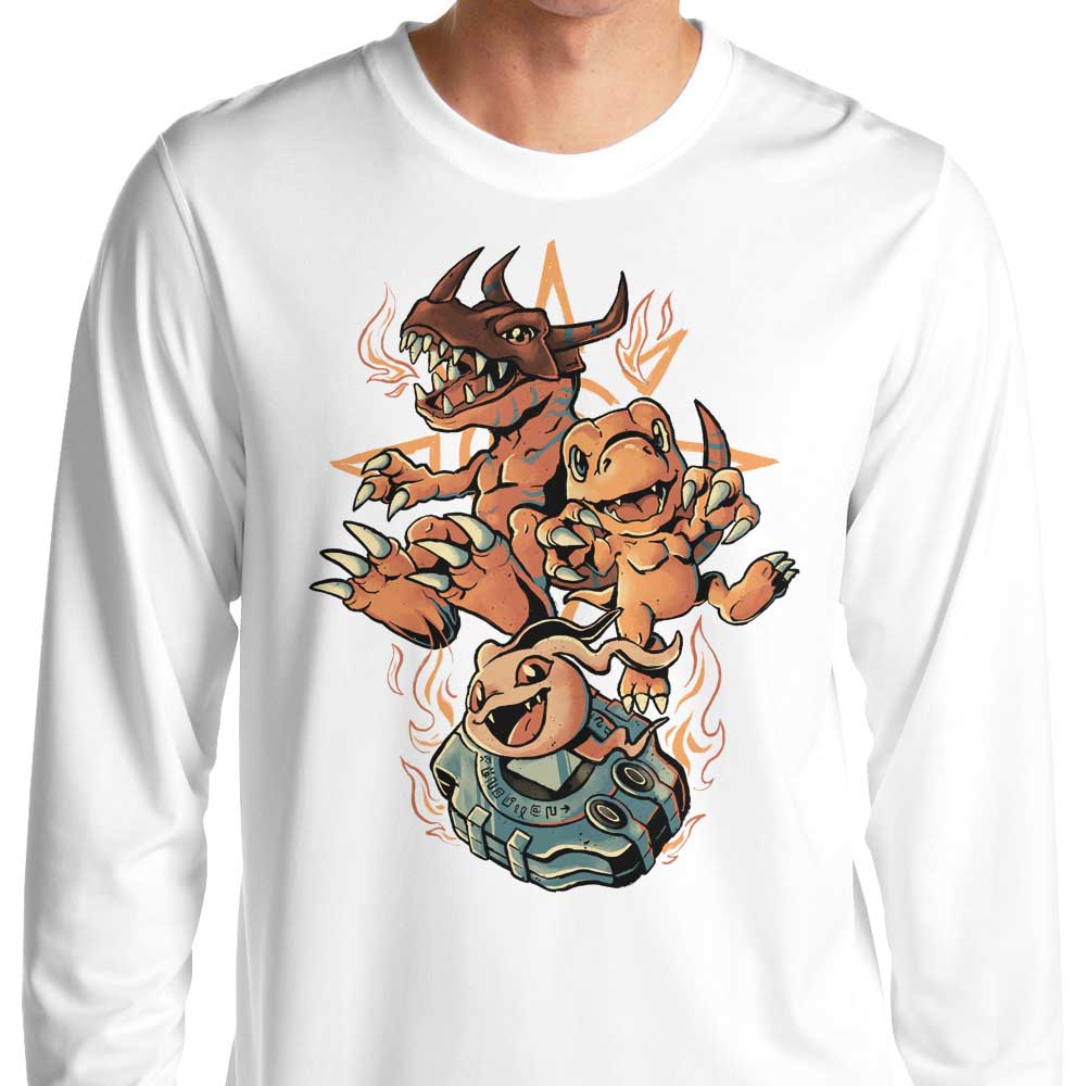Digital Dino Evolution - Long Sleeve T-Shirt Hoodie, Sweatshirt | CiraTrend.com (Image 4)