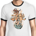 Digital Dino Evolution - Ringer T-Shirt Hoodie, Sweatshirt | CiraTrend.com (Image 1)