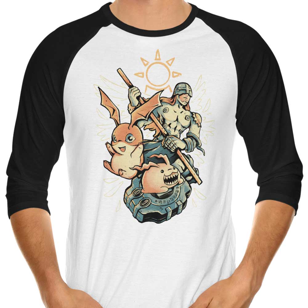 Digital Hamster Evolution - 3/4 Sleeve Raglan T-Shirt Hoodie, Sweatshirt | CiraTrend.com (Image 1)
