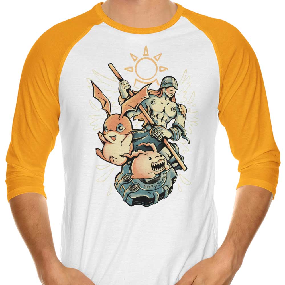 Digital Hamster Evolution - 3/4 Sleeve Raglan T-Shirt Hoodie, Sweatshirt | CiraTrend.com (Image 3)