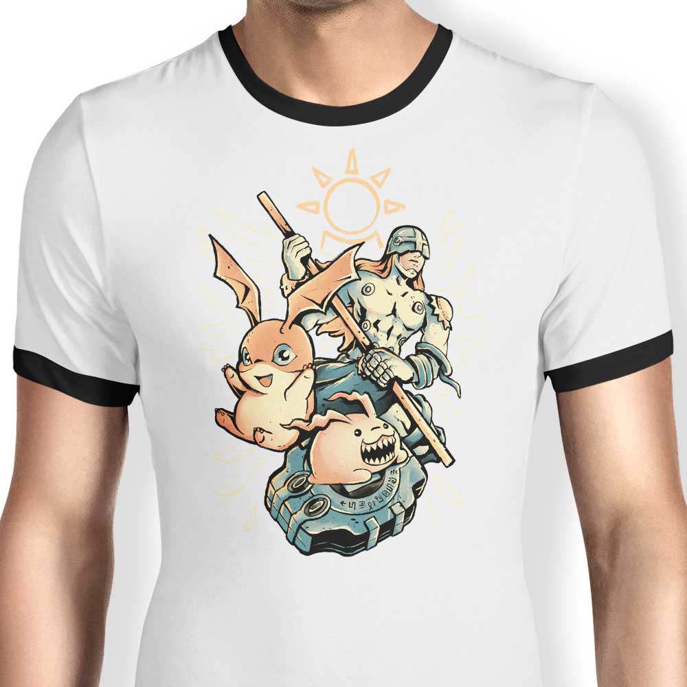 Digital Hamster Evolution - Ringer T-Shirt Hoodie, Sweatshirt | CiraTrend.com (Image 1)