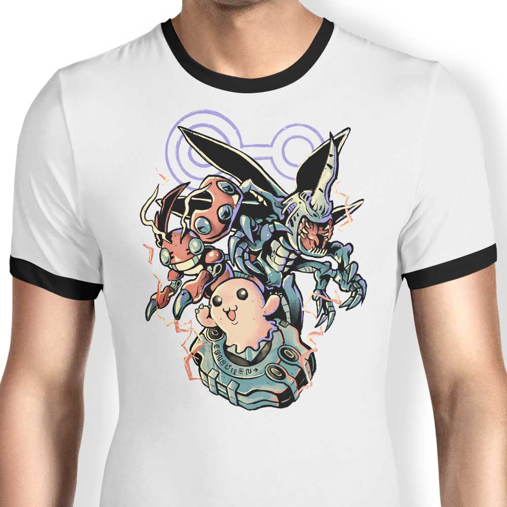 Digital Insect Evolution - Ringer T-Shirt Hoodie, Sweatshirt | CiraTrend.com (Image 1)