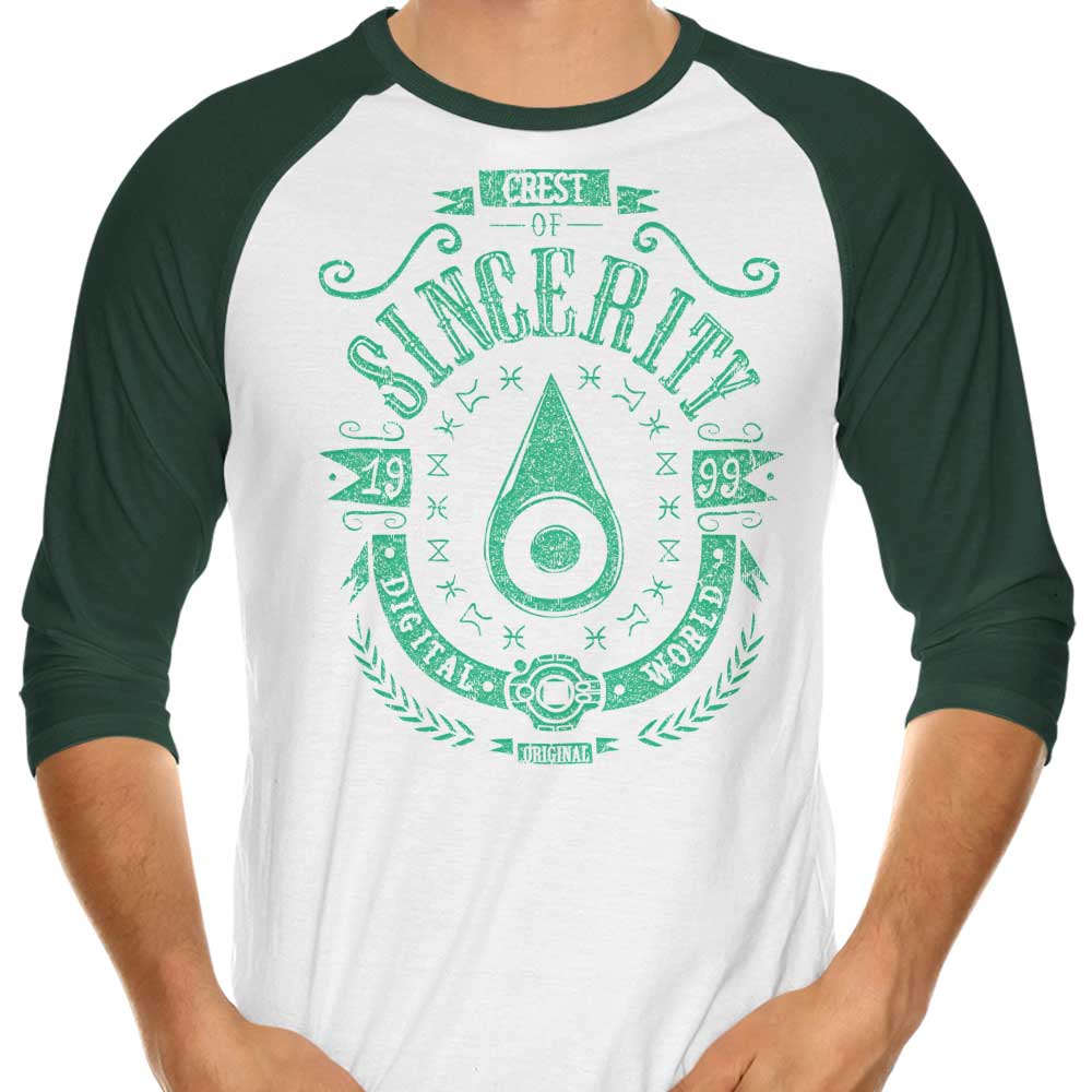 Digital Sincerity - 3/4 Sleeve Raglan T-Shirt Hoodie, Sweatshirt | CiraTrend.com (Image 3)