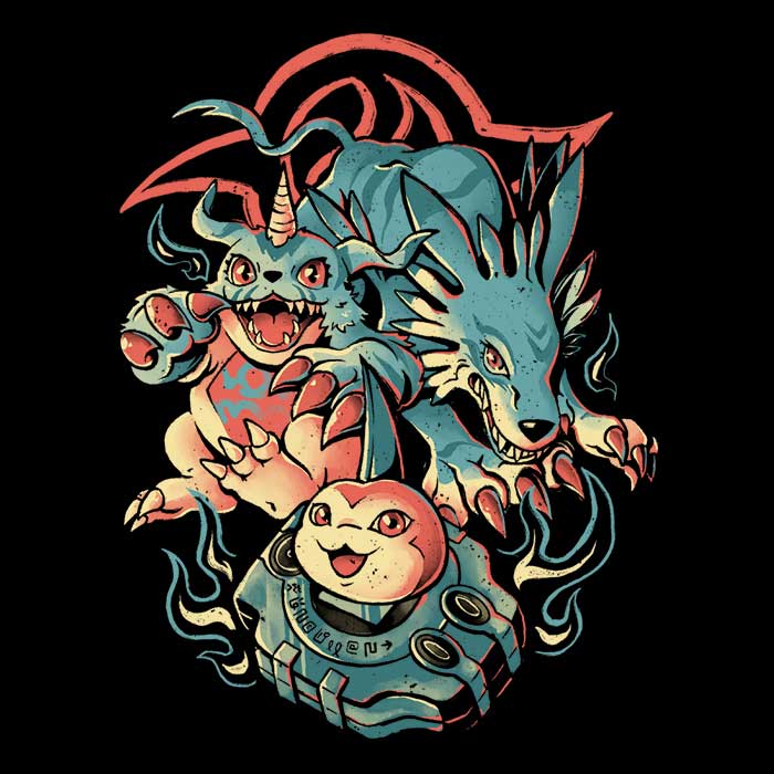Digital Wolf Evolution - Long Sleeve T-Shirt Hoodie, Sweatshirt | CiraTrend.com (Image 2)