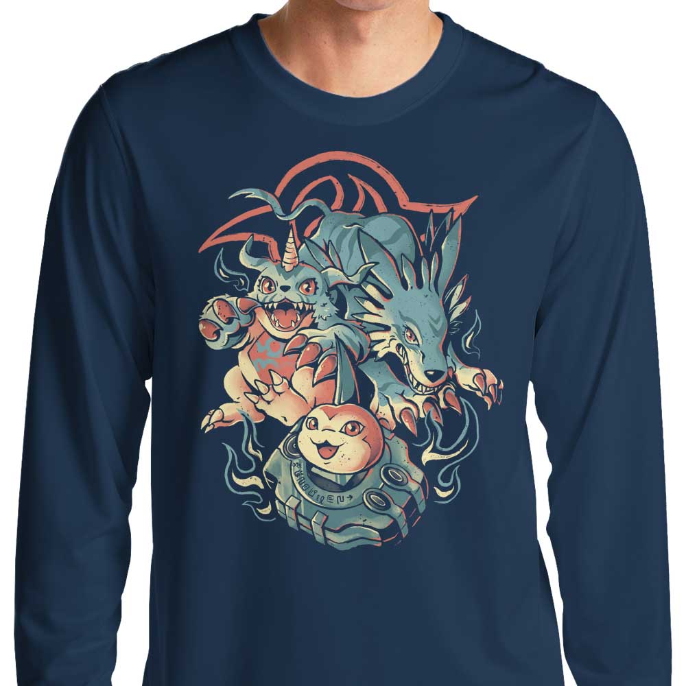 Digital Wolf Evolution - Long Sleeve T-Shirt Hoodie, Sweatshirt | CiraTrend.com (Image 3)