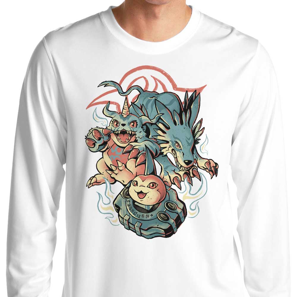 Digital Wolf Evolution - Long Sleeve T-Shirt Hoodie, Sweatshirt | CiraTrend.com (Image 4)