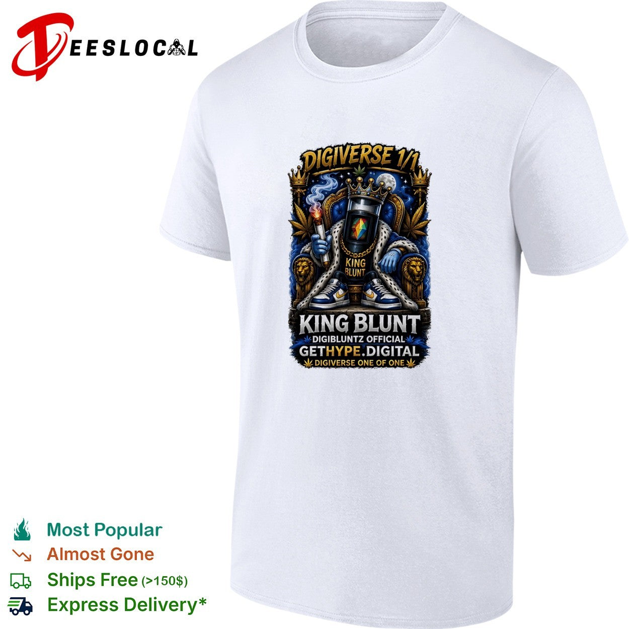Digiverse 1 1 King Blunt Digibluntz Official Gethype Digital One of One shirt