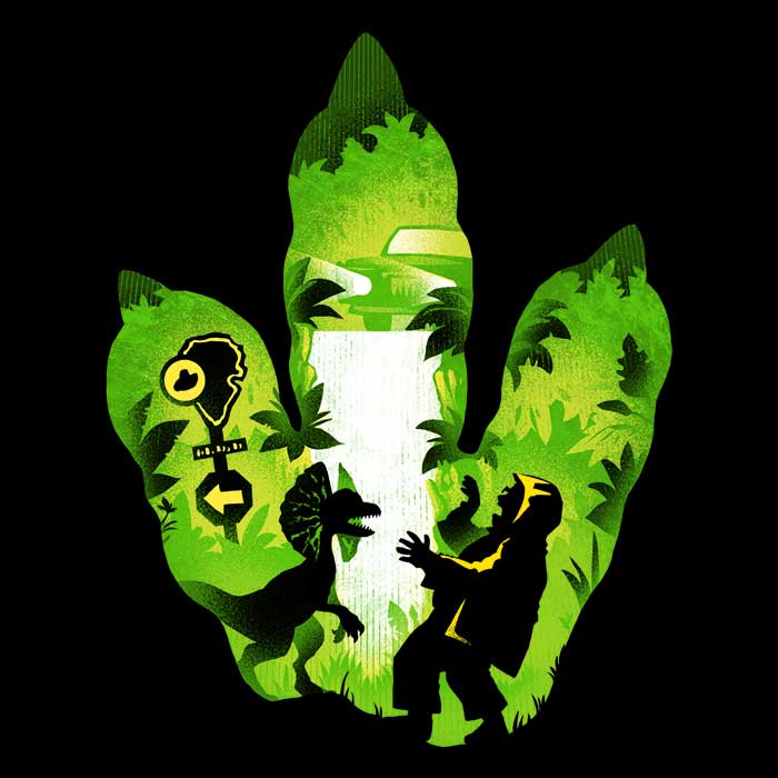 Dilophosaurus Footprint T-Shirts, Hoodie, Sweatshirt