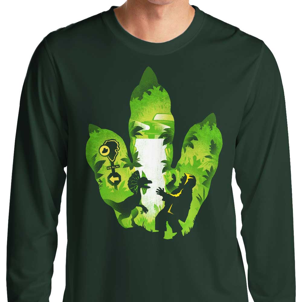 Dilophosaurus Footprint Long Sleeve T-Shirts, Hoodie, Sweatshirt