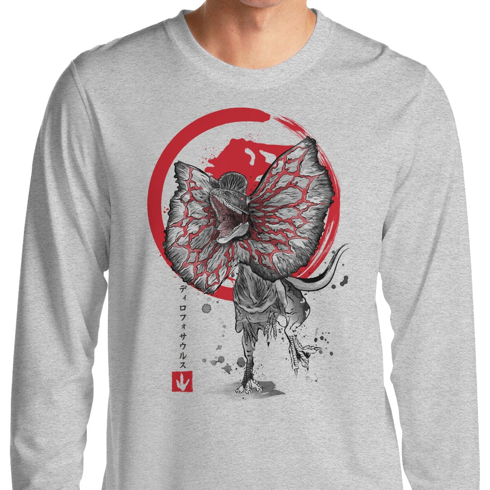 Dilophosaurus Sumi-e - Long Sleeve T-Shirt Hoodie, Sweatshirt | CiraTrend.com (Image 3)