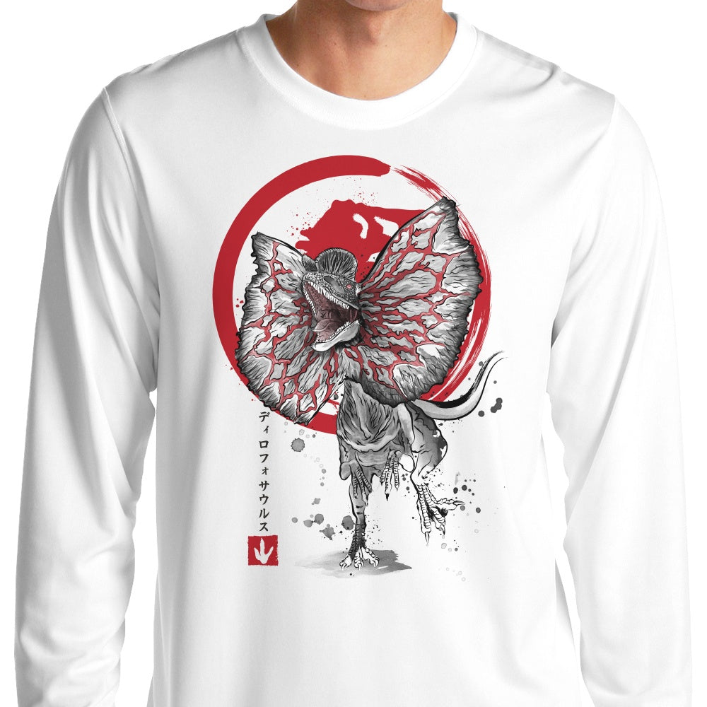 Dilophosaurus Sumi-e - Long Sleeve T-Shirt Hoodie, Sweatshirt | CiraTrend.com (Image 1)