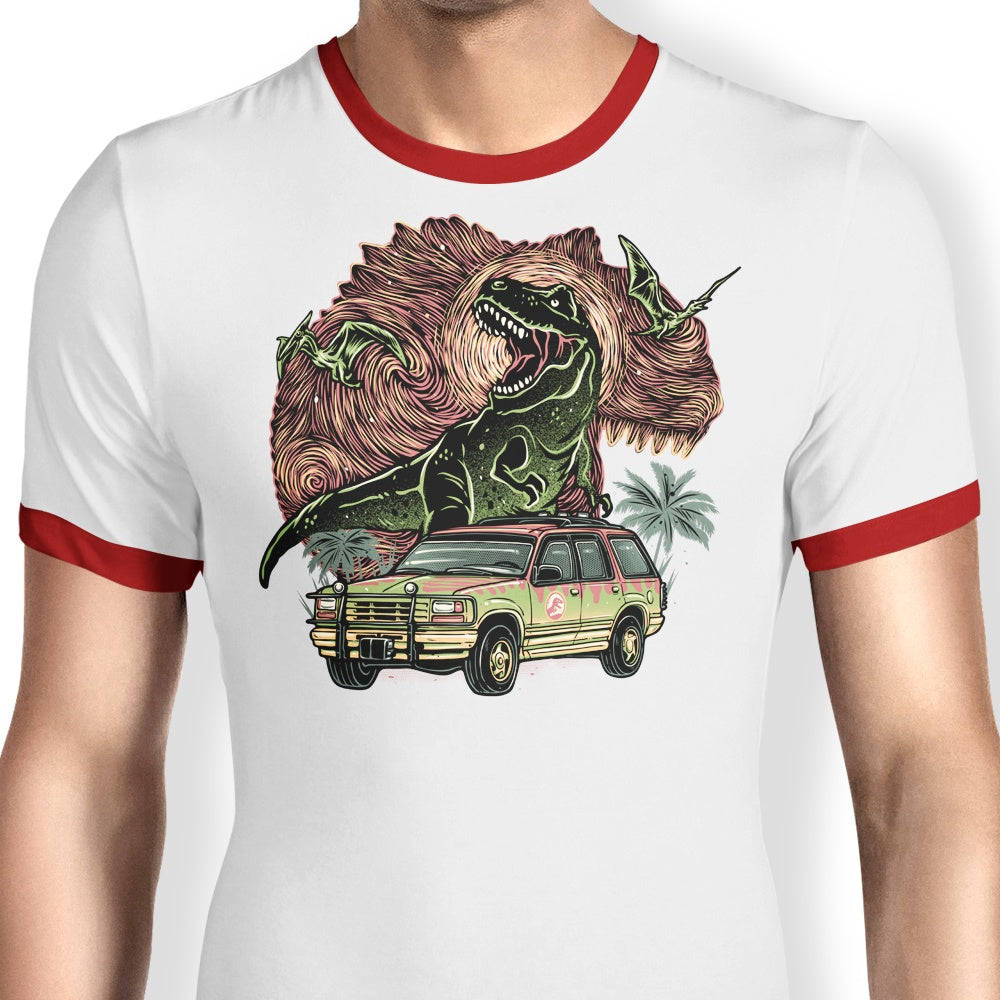 Dino Expedition Ringer T-Shirts, Hoodie, Sweatshirt