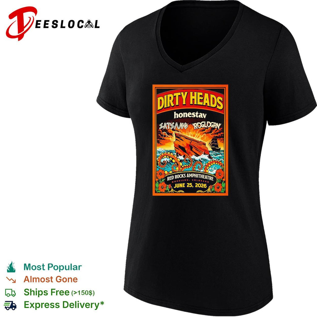 Dirty Heads Red Rocks Amphitheatre June 25 poster shirt