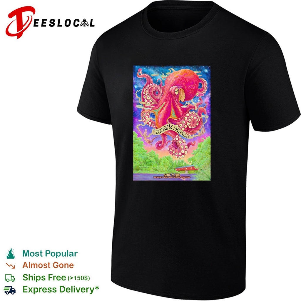 Dirty Heads octopus Northeast music arts festival poster shirt