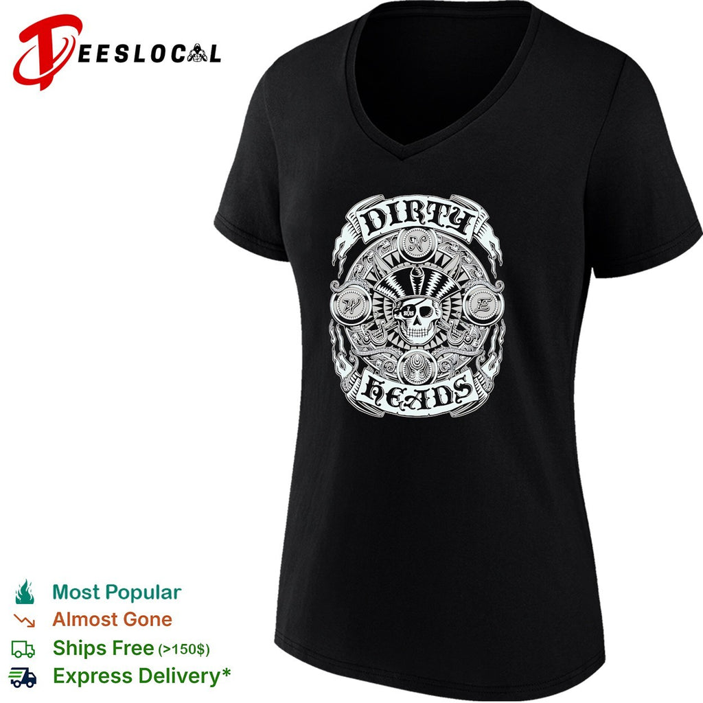 Dirty heads seven seas pirate skull shirt