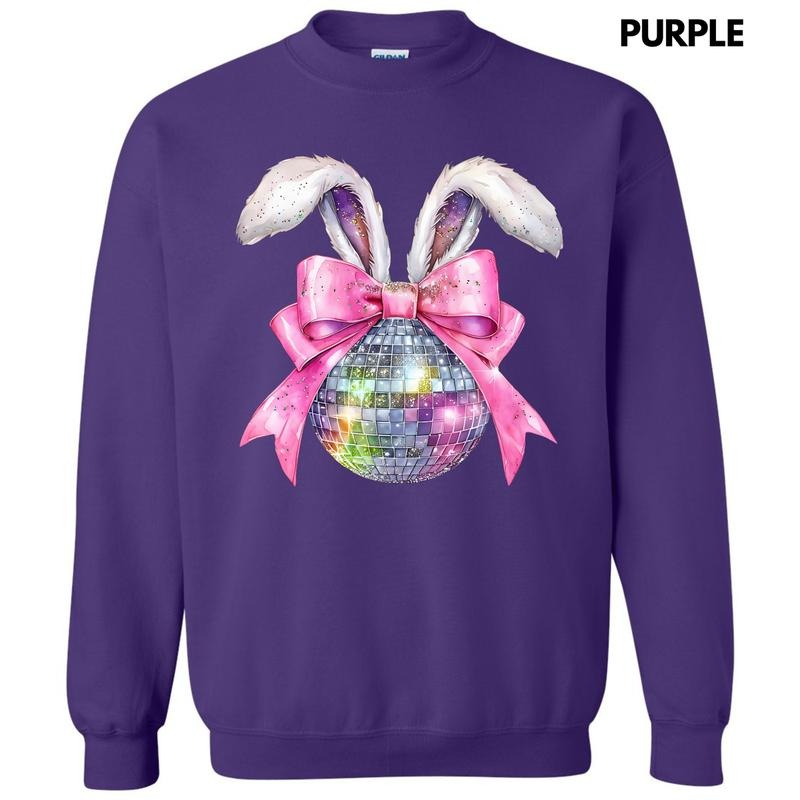 Disco Ball Bunny Ears Sweatshirt 'NLB' T-Shirts, Hoodie | CiraTrend.com