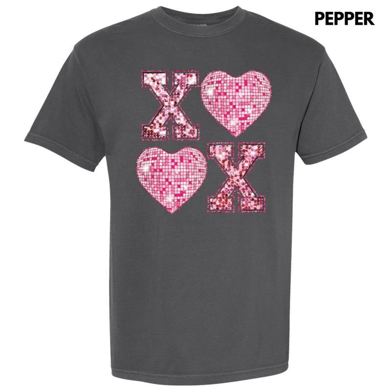 Disco XOXO Hearts Comfort Colors T-Shirt 'NLB' Hoodie, Sweatshirt | CiraTrend.com