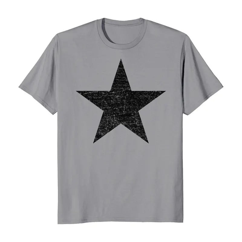 Distressed Black Star Men's T-Shirt Hoodie, Sweatshirt | CiraTrend.com