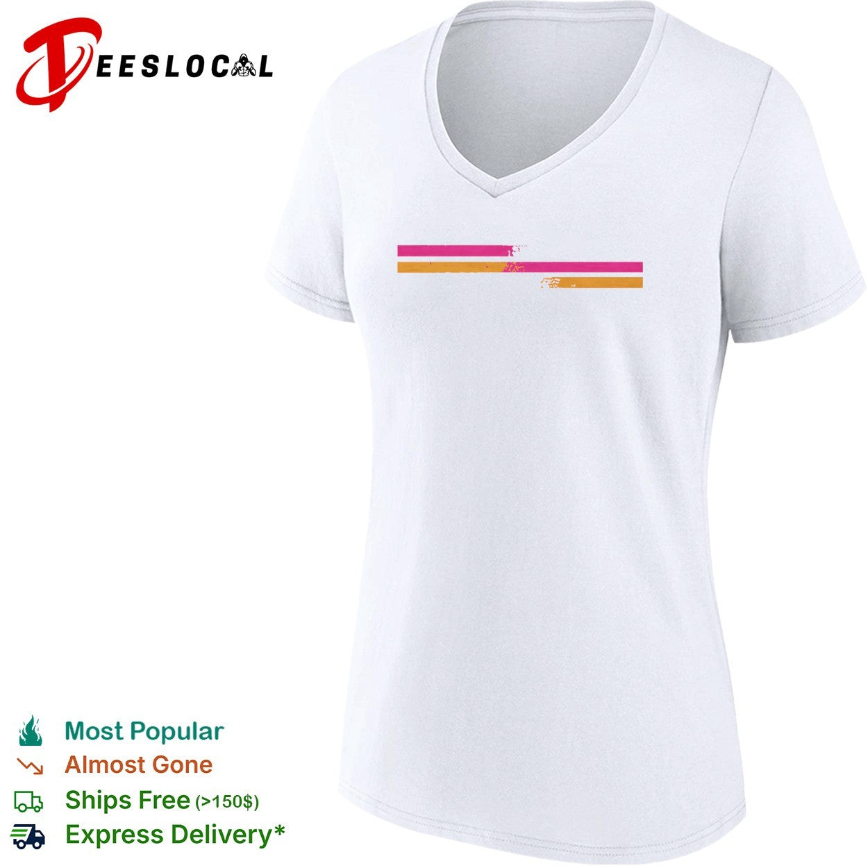 Distressed minimal sunset shirt