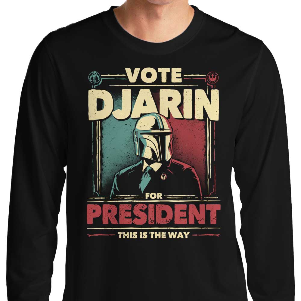 Djarin for President - Long Sleeve T-Shirt Hoodie, Sweatshirt | CiraTrend.com (Image 3)