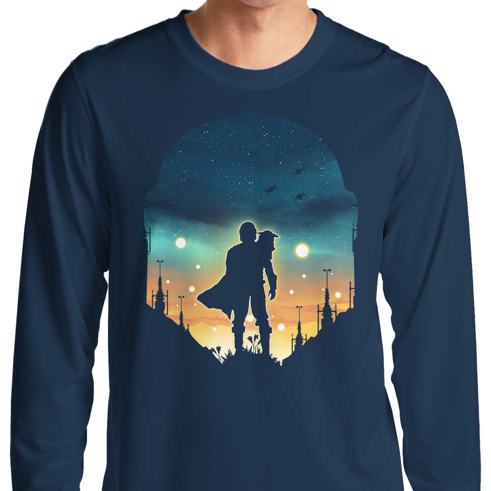 Djarin Sunset - Long Sleeve T-Shirt Hoodie, Sweatshirt | CiraTrend.com (Image 3)