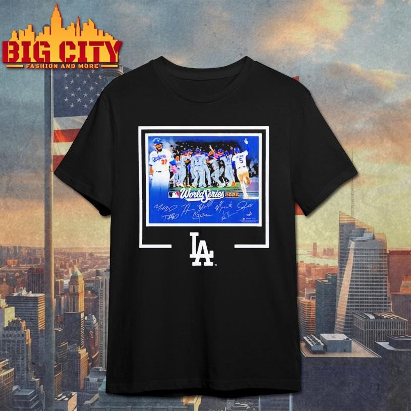 Dodgers Autographed World Series Signatures Shirt