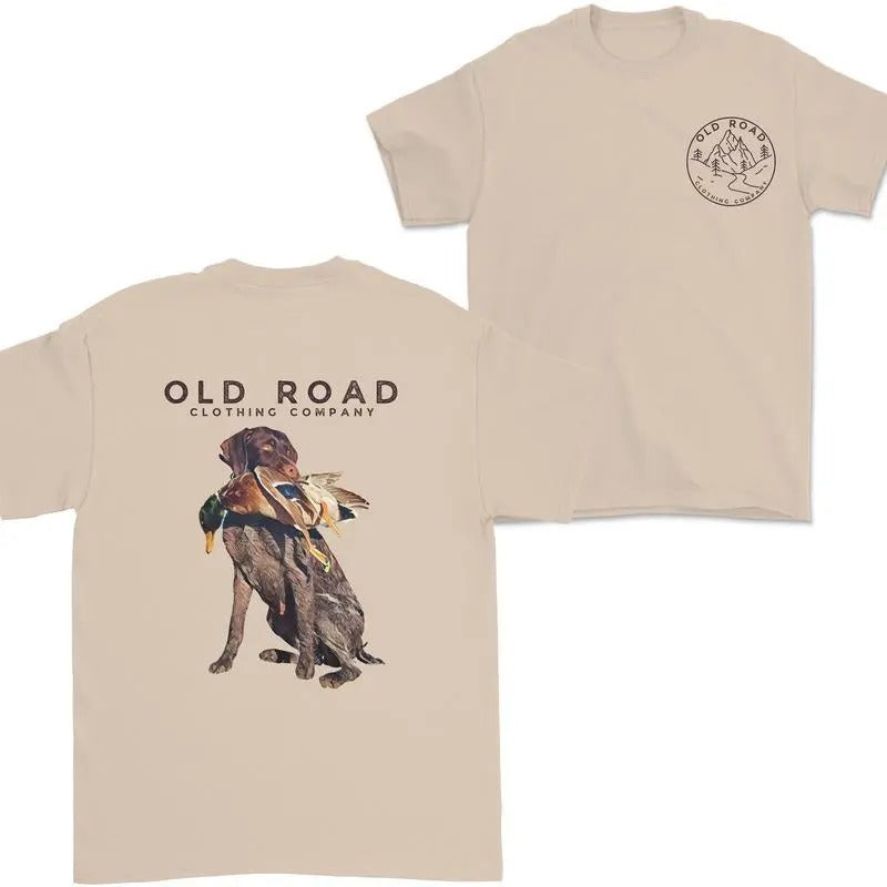 Dog Hunting Hoodie German Wirehaired Pointers Tshirt Casual