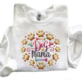 Dog Mama Puppy T-Shirt Sweatshirt Gold Paw Glitter Bone Dog Lover Hoodie Sweatshirt Cotton Womenswear | CiraTrend.com