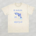 Dolphin El Golfo de México T-shirt, Golfo de México Dolphin , Retro Vintage Art Shirt, 1550, Vacation Mexico Shirt , Gulf...