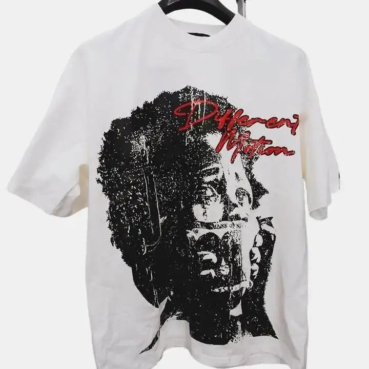 Don't Go Broke Don't Go Broke Different Motion Graphic Casual Cotton Short Sleeve Crewneck Men T-Shirt with Graphic Design