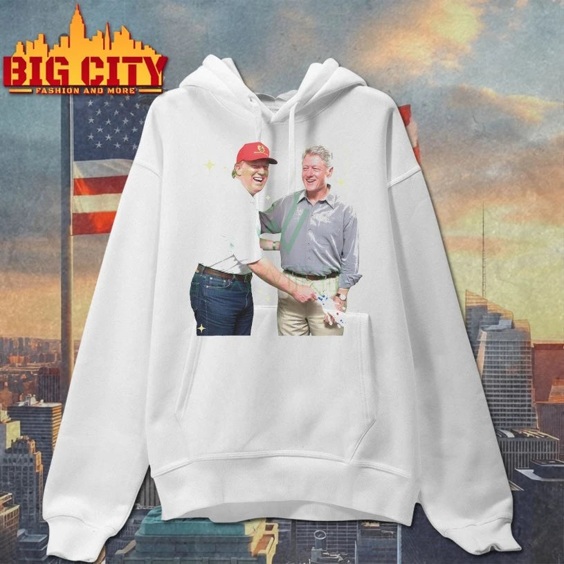Donald Trump and Bill Clinton Blowing Bubba Big Beautiful Bill Political Statement Shirt