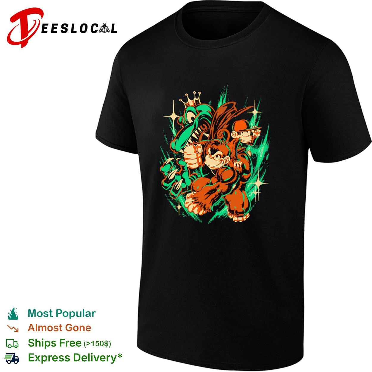 Donkey kong country with a punch like that shirt
