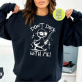 Dont Duck With Me Funny Meme Sweatshirt Casual Street Style Fleece Fabric Crewneck Pullover Sweatshirt Tops Trendy for...