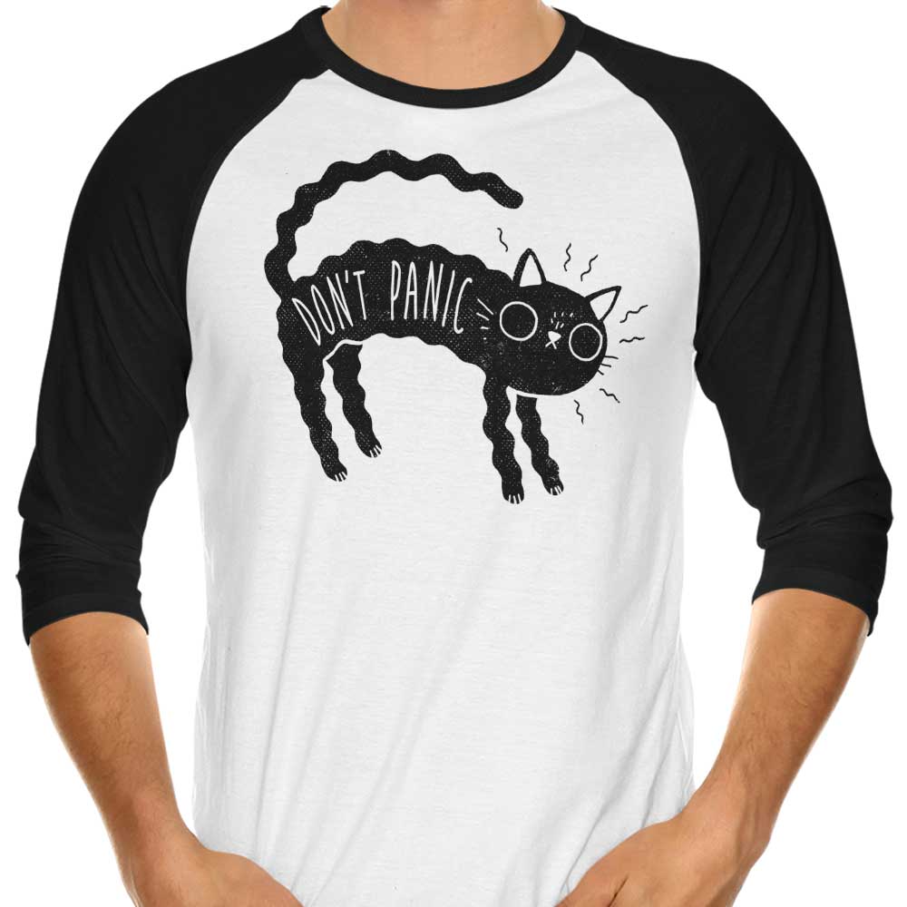 Don't Panic - 3/4 Sleeve Raglan T-Shirt Hoodie, Sweatshirt | CiraTrend.com (Image 1)