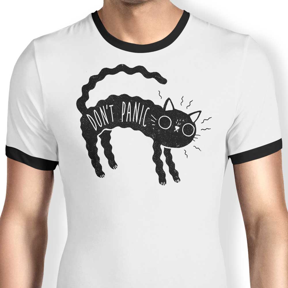 Don't Panic - Ringer T-Shirt Hoodie, Sweatshirt | CiraTrend.com (Image 1)