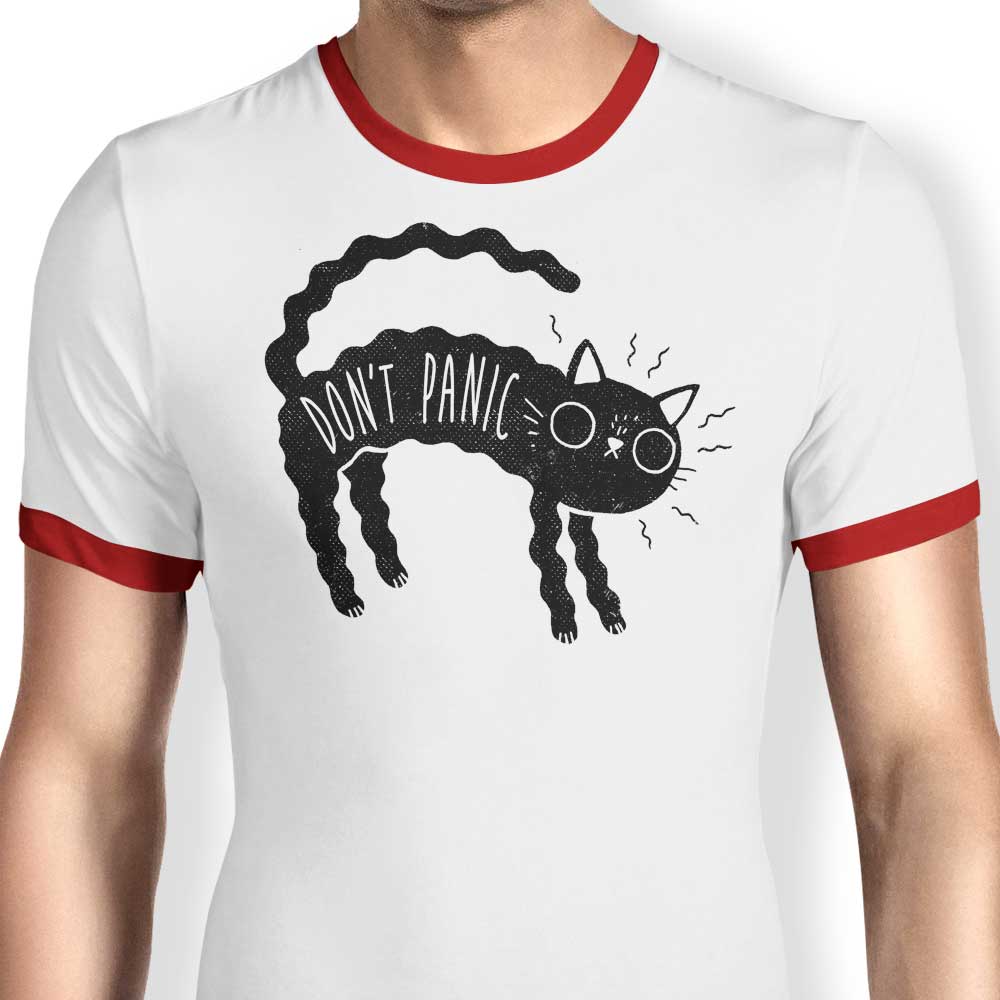 Don't Panic - Ringer T-Shirt Hoodie, Sweatshirt | CiraTrend.com (Image 3)