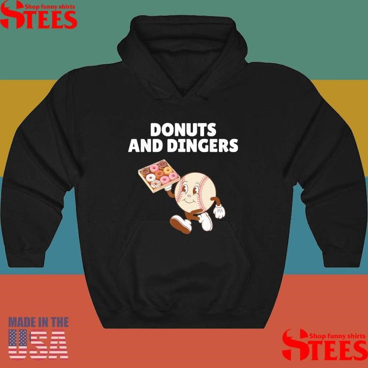 Donuts And Dingers Baseball Humor Donuts And Dingers T-shirt