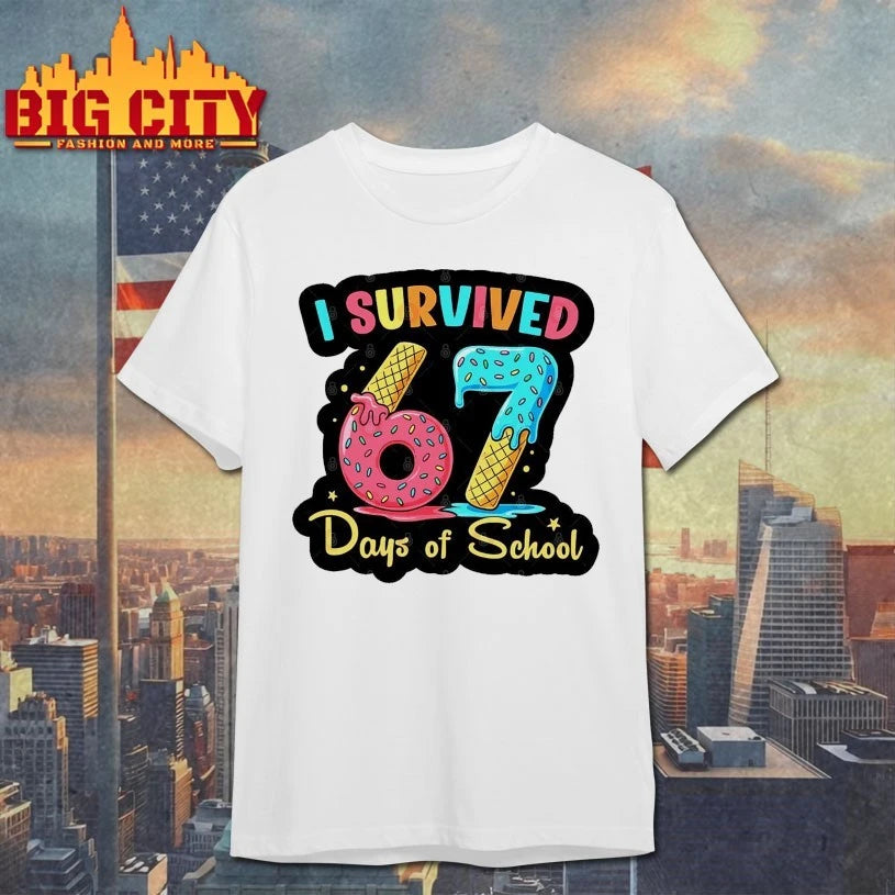 Donuts I Survived 67 Days of School shirt