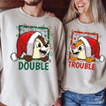 Double Christmas Sweatshirt Tshirt, Christmas Couples Matching Shirt Hoodie | CiraTrend.com