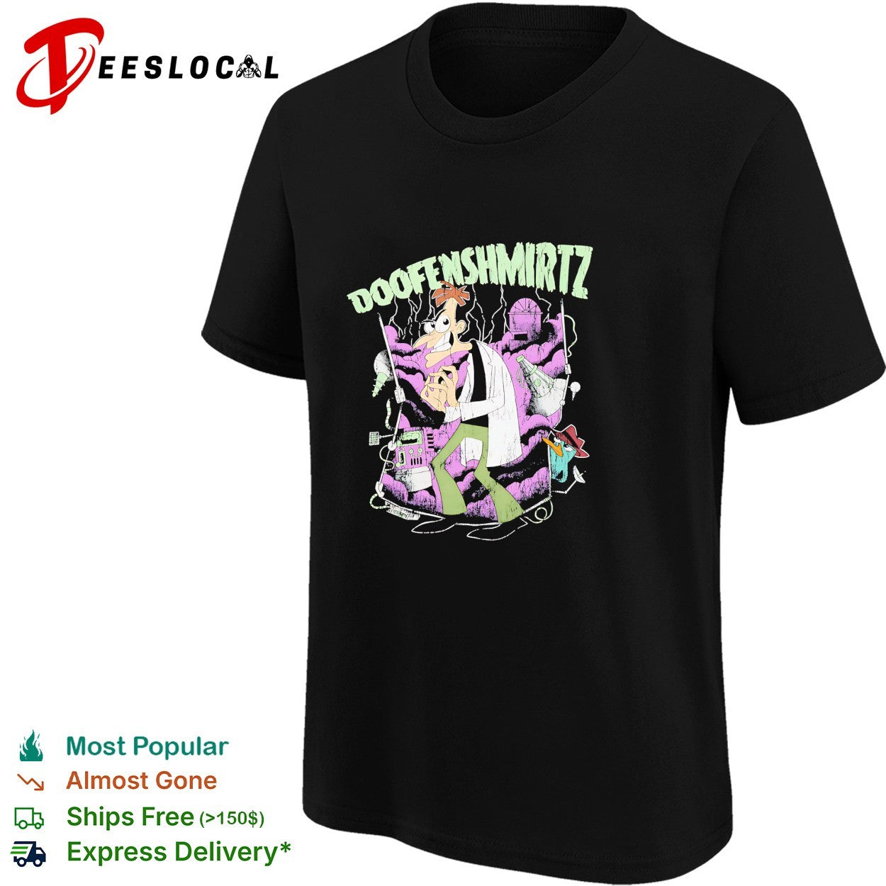 Dr Doofenshmirtz Phineas and Ferb mad scientist shirt