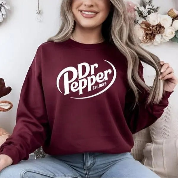 Dr Pepper Est 1885 Sweatshirt, Dr Pepper Soda Lover Unisex Crewneck T-Shirts, Hoodie | CiraTrend.com