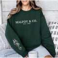 Draco Sweatshirt, Draco Crewneck, Magical Hoodie, Bookish Pullover, Manor Sweater, Green House Shirt, HP Potter Clothing,...
