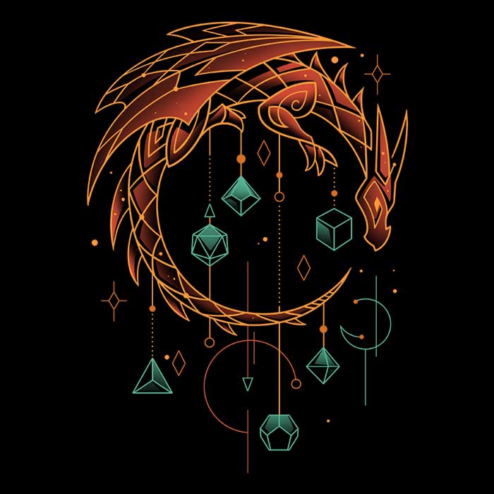 Draconic Dice Keeper - Hoodie T-Shirts, Sweatshirt | CiraTrend.com (Image 2)