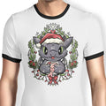 Dragon Christmas - Ringer T-Shirt Hoodie, Sweatshirt | CiraTrend.com (Image 1)