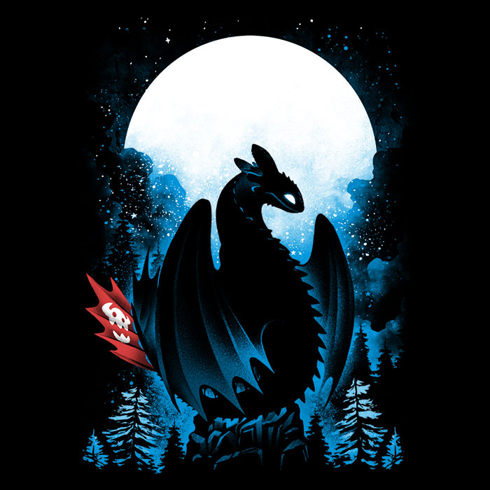 Dragon in the Moonlight - Men's Apparel T-Shirts, Hoodie, Sweatshirt | CiraTrend.com (Image 2)
